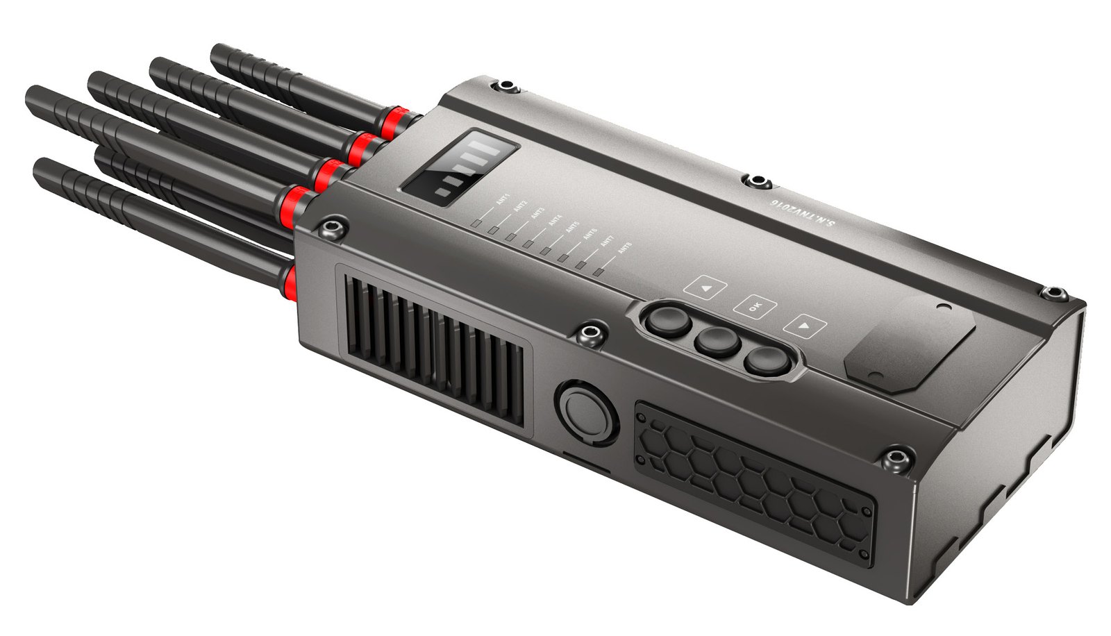WF-K8 handheld multi-band jammer with four antennas